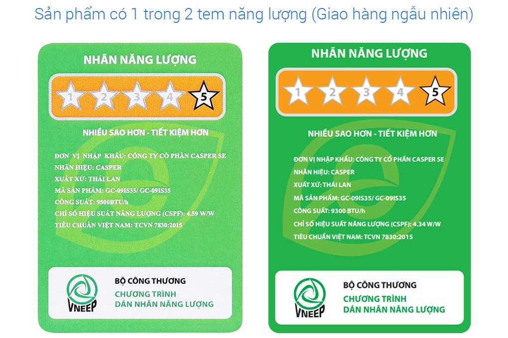 Điều hoà Casper Inverter 1 HP GC-09IS35