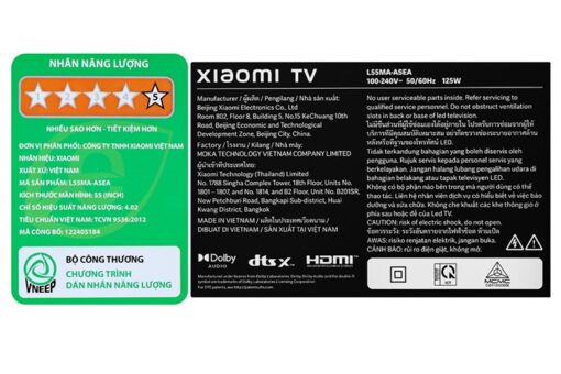 Google Tivi Xiaomi A 4K 55 inch L55MA-ASEA 2025