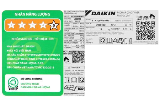 Máy lạnh Daikin Inverter 1 HP FTKY25WAVMV