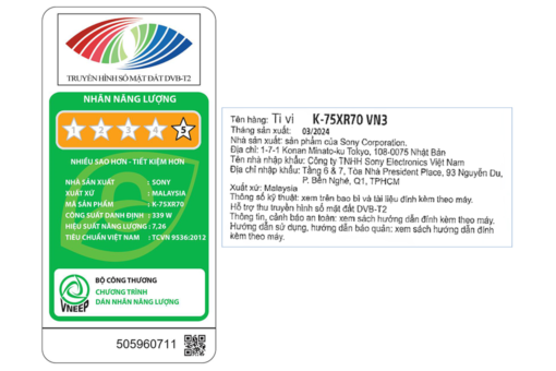 Google Tivi Mini LED Sony 4K 75 inch K-75XR70