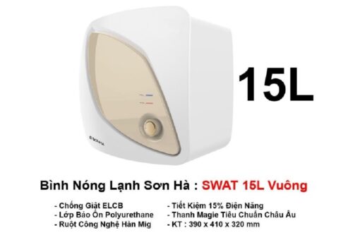 Bình nóng lạnh Sơn Hà 15L SWAT 15V