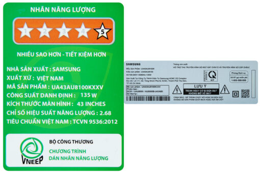 Smart Tivi Samsung 4K Crystal UHD 43 inch UA43AU8100
