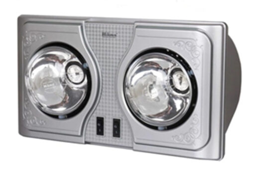 Đèn sưởi nhà tắm Hans 2 bóng - H2B