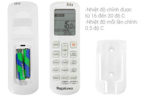 ĐIỀU HÒA NAGAKAWA 18000BTU 1 CHIỀU INVERTER NIS-C18R2H12