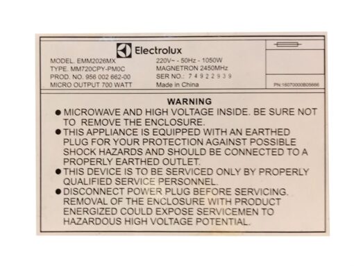 Lò vi sóng Electrolux EMM2026MX 20 lít