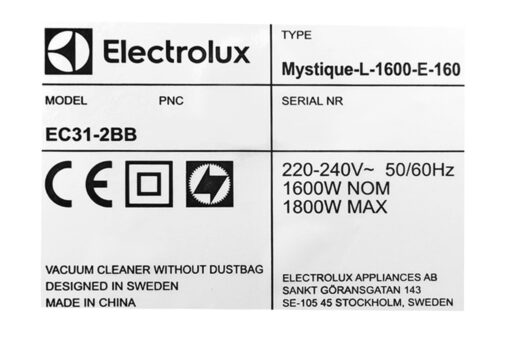 Máy hút bụi Electrolux EC31-2BB 1800W