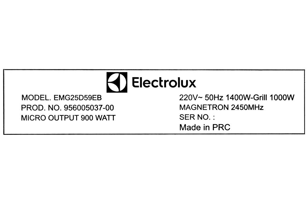Lò vi sóng có nướng Electrolux EMG25D59EB 25 lít