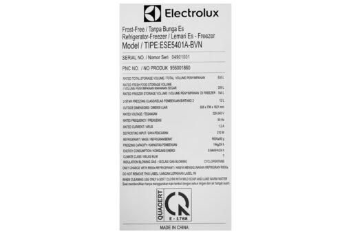 Tủ lạnh Electrolux Inverter 505 lít ESE5401A-BVN