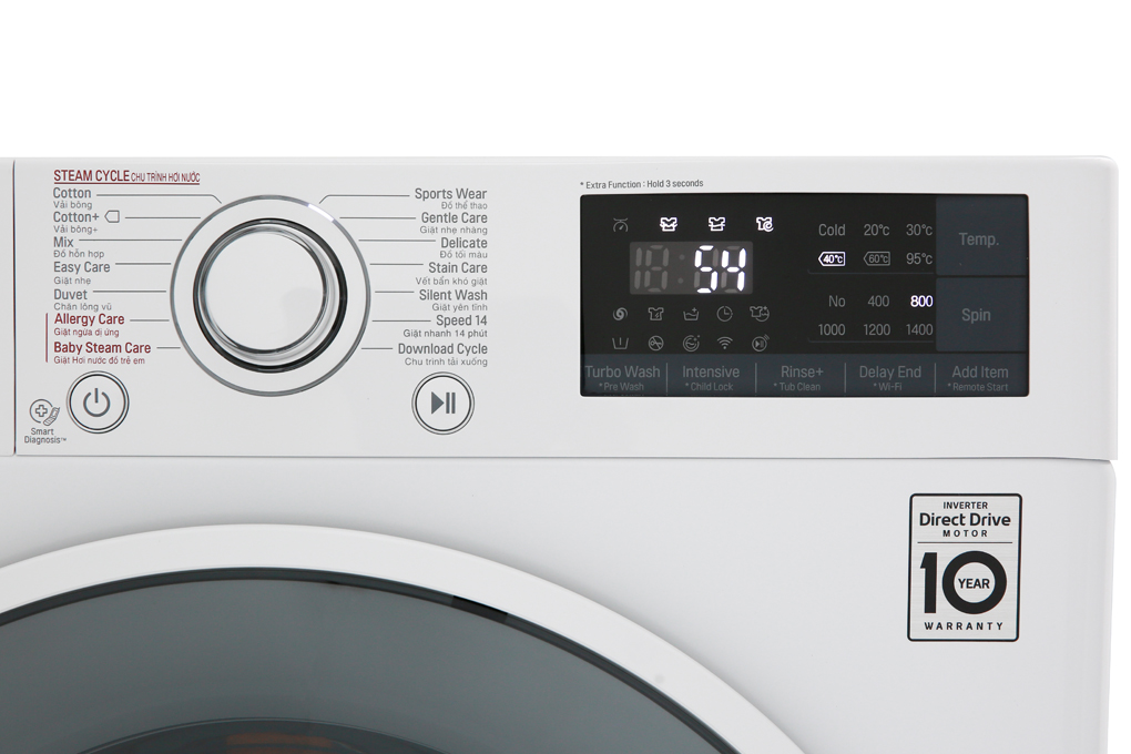 Máy giặt LG Inverter 9 kg FC1409S3W1