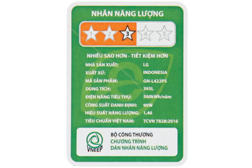 Tủ lạnh LG Inverter 393 lít GN-L422PS