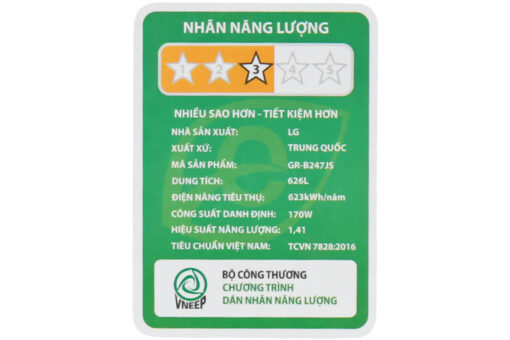 Tủ lạnh LG Inverter 626 lít GR-B247JS