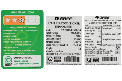 Máy lạnh Gree 1 HP GWC09IB-K3N9B2I
