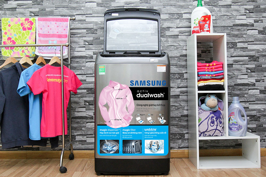 Máy giặt Samsung Inverter 12 Kg WA12J5750SP/SV
