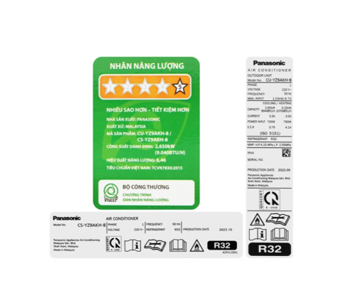 Điều hòa Panasonic 2 chiều 9.000BTU inverter YZ9AKH-8