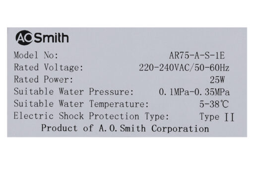 Máy lọc nước RO AOSmith AR75-A-S-1E 5 lõi