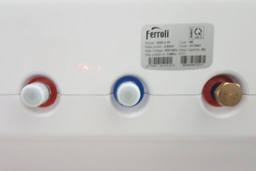 Bình nóng lạnh gián tiếp Ferroli QQ EVO 20 lít chống giật - ME