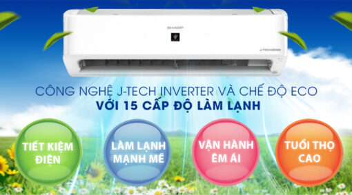 Máy lạnh Sharp Inverter 1.5 HP AH-XP13YHW