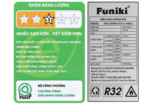 Điều hòa Funiki 1 HP HSC09TMU