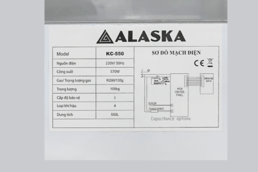 Tủ đông kính lùa cong Alaska KC-550CI Inverter 550 lít