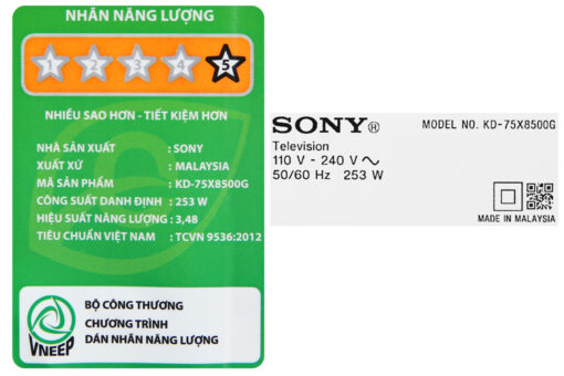 Android Tivi Sony 4K 75 inch KD-75X8500G