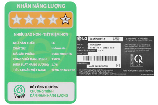 Smart Tivi LG 4K 55 inch 55UN7000PTA mới 2020