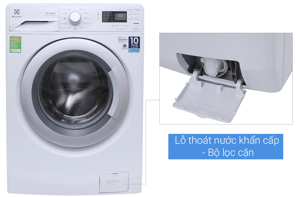 Máy giặt Electrolux Inverter 9 kg EWF12942