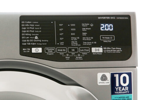 Máy giặt Electrolux Inverter 8 kg EWF8025CQSA