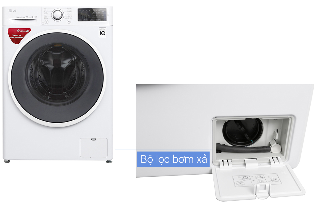 Máy giặt LG Inverter 7.5 kg FC1475N4W