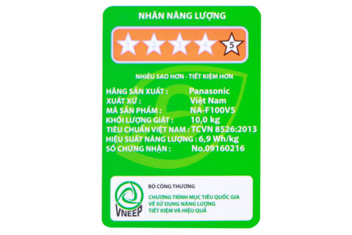 Máy giặt Panasonic 10 kg NA-F100V5LRV