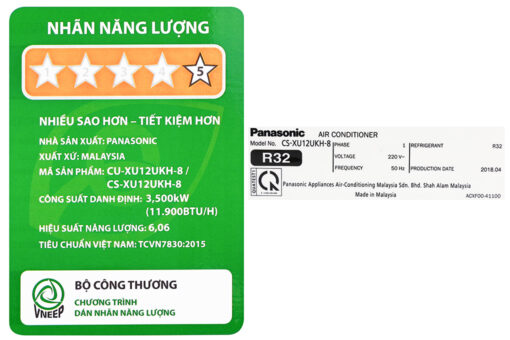 Điều hòa Panasonic Inverter 1.5 HP CU/CS-XU12UKH-8
