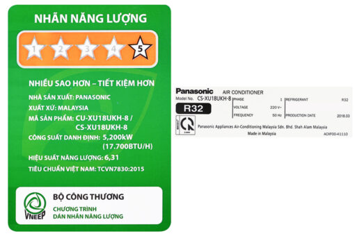 Điều hòa Panasonic Inverter 2 HP CU/CS-XU18UKH-8