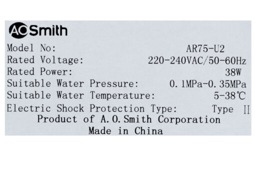 Máy lọc nước AOSMITH AR75-U2 (Imei) 5 lõi