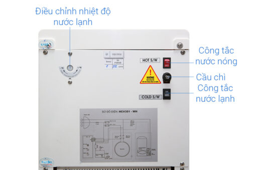 Máy lọc nước RO nóng lạnh Karofi HCV351-WH
