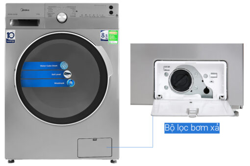 Máy giặt Midea Inverter 8.5 Kg MFK85-1401SK Mới 2020
