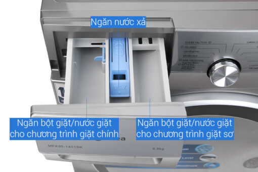 Máy giặt Midea Inverter 9.5 Kg MFK95-1401SK Mới 2020