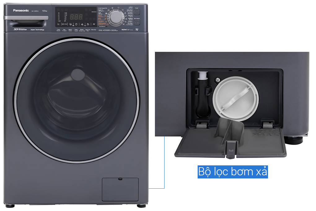 Máy giặt Panasonic Inverter 9.5 Kg NA-V95FX2BVT