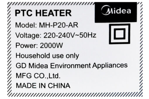 Quạt sưởi nhiệt Midea MH-P20-AR