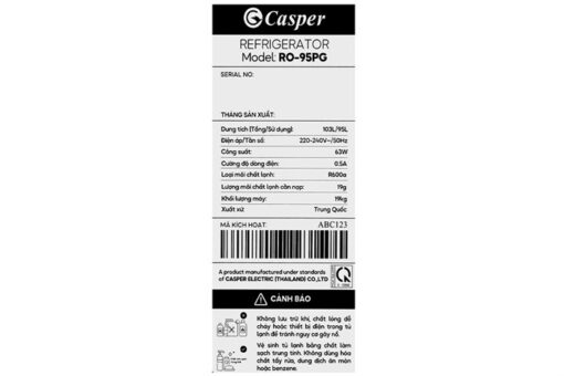 Tủ lạnh Casper 95 lít RO-95PG