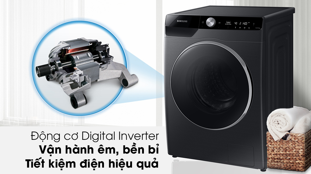 Máy giặt Samsung Inverter 10kg WW10TP44DSB/SV