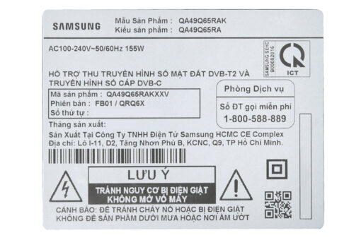 Smart Tivi QLED Samsung 4K 49 inch QA49Q65R