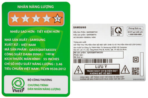Smart Tivi QLED Samsung 4K 55 inch QA55Q60T