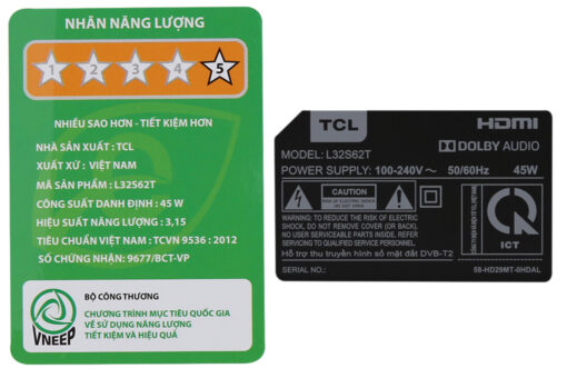 Smart Tivi TCL 32 inch L32S62T