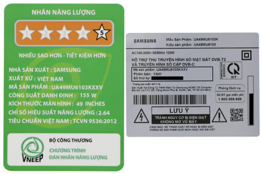 Smart Tivi Samsung 4K 49 inch UA49MU6103