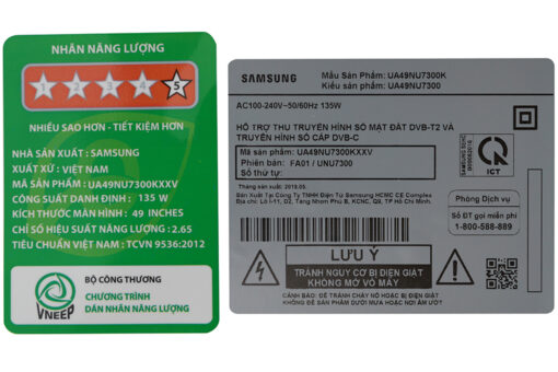Smart Tivi Cong Samsung 4K 49 inch UA49NU7300