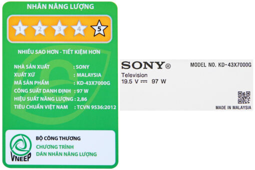 Smart Tivi Sony 4K 49 inch KD-49X7000G
