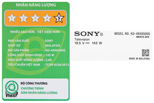 Android Tivi Sony 4K 49 inch KD-49X8500G