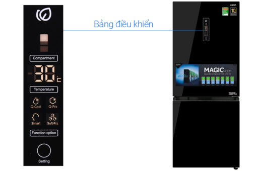 Tủ lạnh Aqua Inverter 260 lít AQR-IG298EB GB