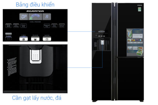 Tủ lạnh Hitachi Inverter 584 lít R-FM800GPGV2 GBK