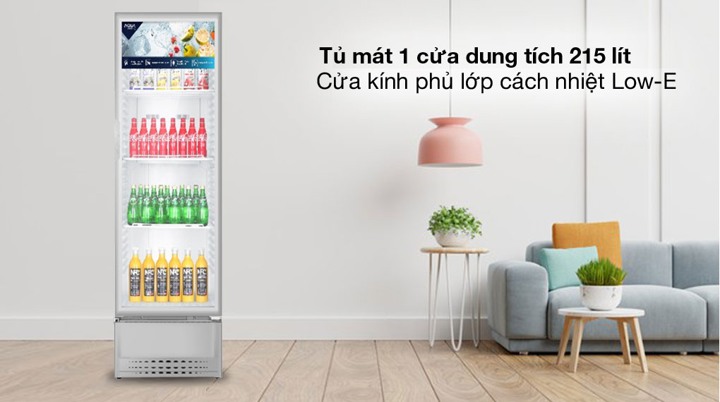 Gọn đẹp, tiện lợi - Tủ mát Aqua 215 Lít AQS-AF340N Gọn đẹp, tiện lợi - Tủ mát Aqua 215 Lít AQS-AF340N
