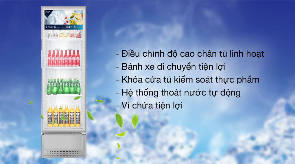 Tiện ích - Tủ mát Aqua 215 Lít AQS-AF340N Tiện ích - Tủ mát Aqua 215 Lít AQS-AF340N
